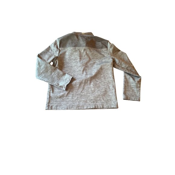 Vineyard Vines Shep Shirt Quarter Zip Performance Pullover In Heather Gray - Picture 4 of 4